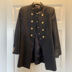 Zara Navy Military Style Blazer Jacket